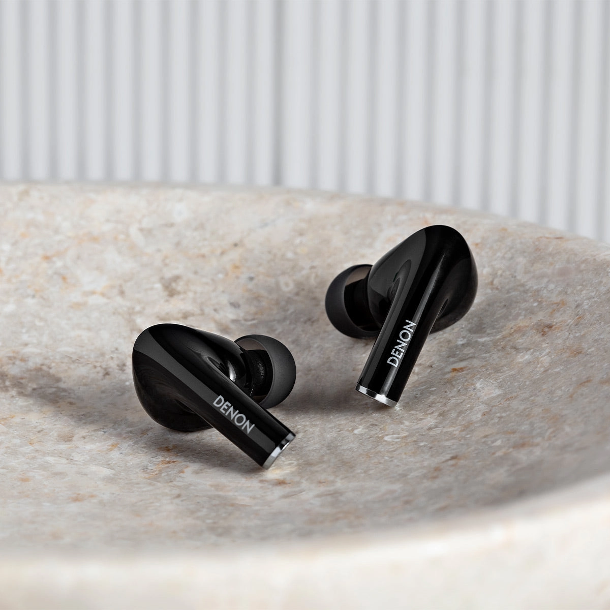 Denon AH-C830NCW True Wireless Earbuds with Active Noise-Cancellation (Black)