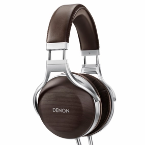 Denon AH-D5200 Over-Ear Headphones (Zebrawood) hi-fi unbalanced input,hi-fi signal purity,hi-fi acoustic panel