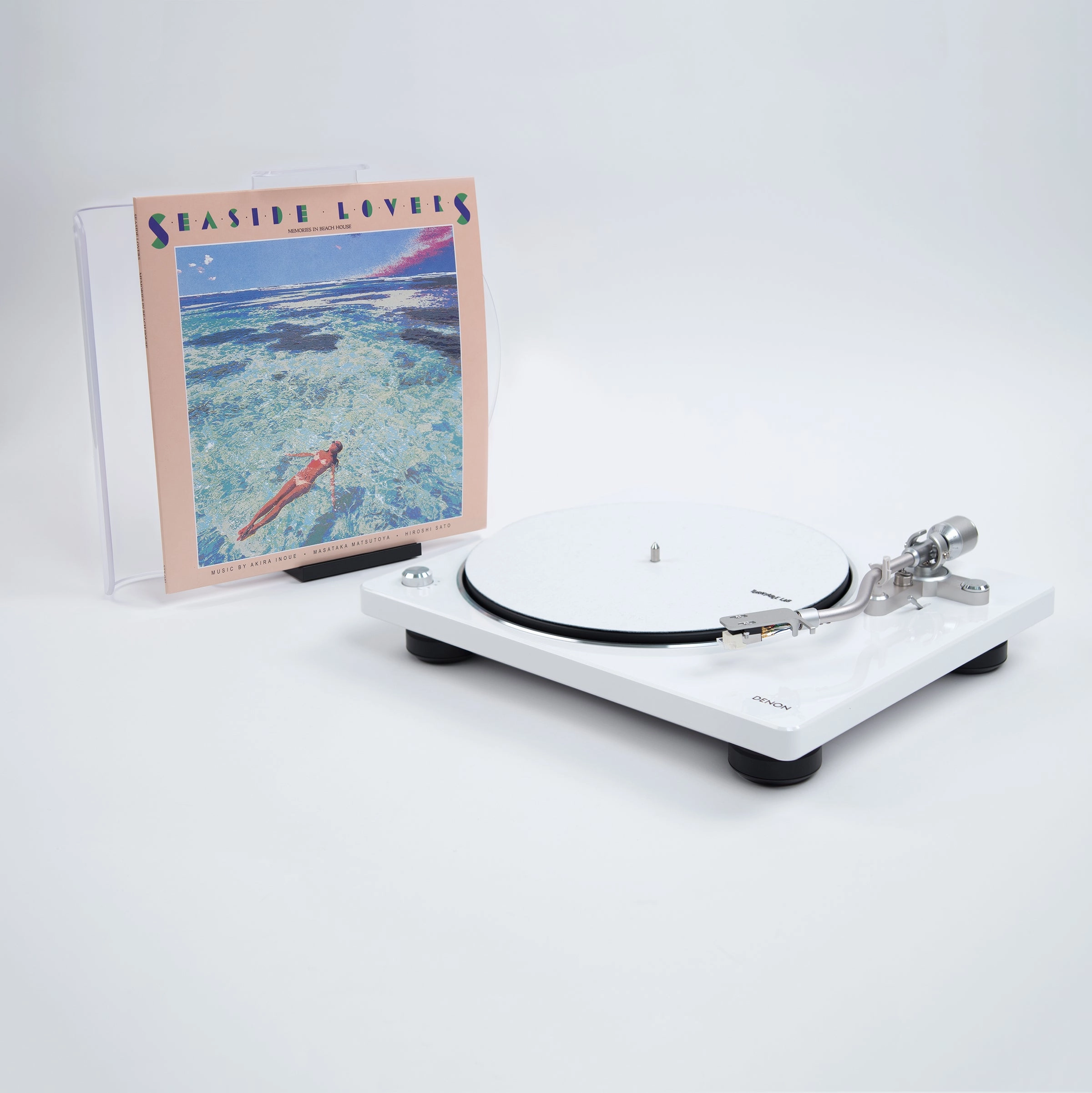 Denon: DP-400 Semi-Automatic Turntable - White (DP400WT)