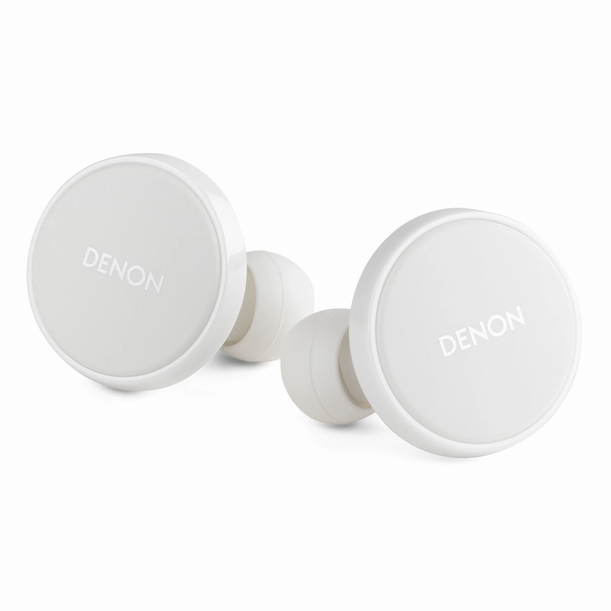 Denon PerL Pro True Wireless Earbuds with Active Noise Cancellation, Spatial Audio, and Adaptive Acoustic Technology (White)