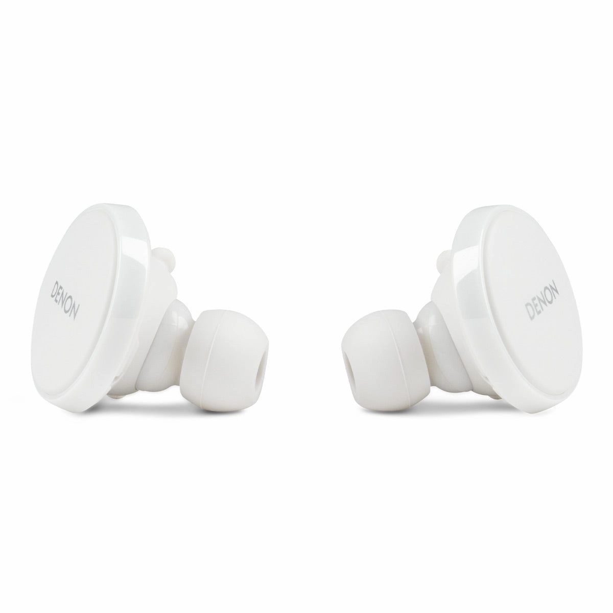 Denon PerL Pro True Wireless Earbuds with Active Noise Cancellation, Spatial Audio, and Adaptive Acoustic Technology (White)