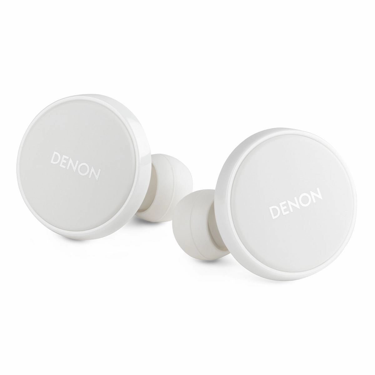 Denon PerL Pro True Wireless Earbuds with Active Noise Cancellation, Spatial Audio, and Adaptive Acoustic Technology (White)