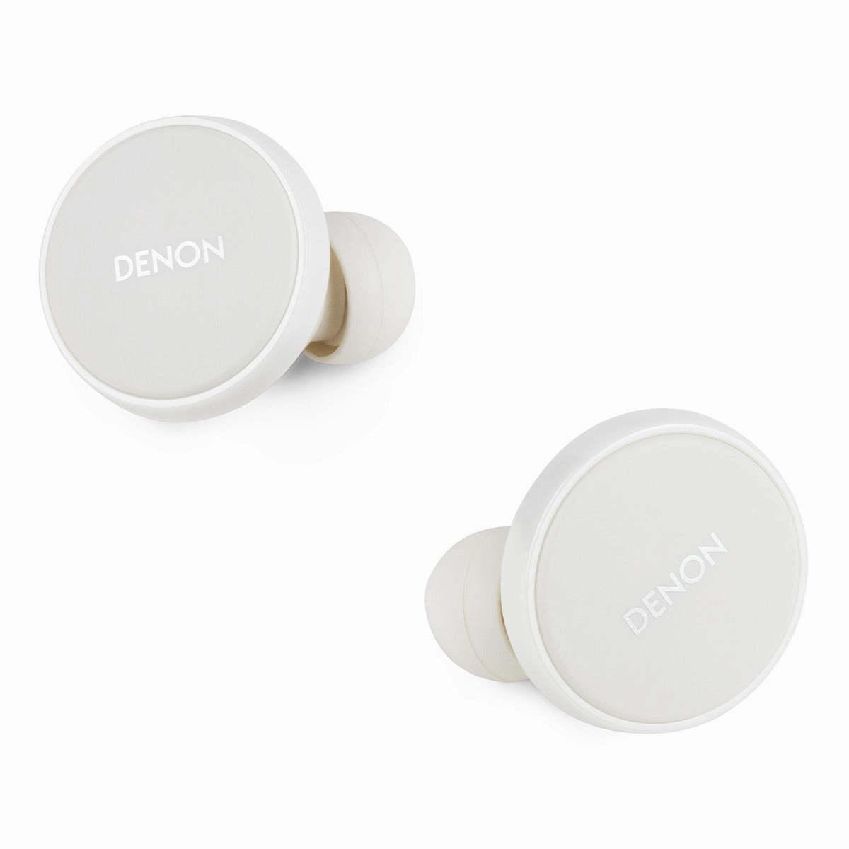 Denon PerL Pro True Wireless Earbuds with Active Noise Cancellation, Spatial Audio, and Adaptive Acoustic Technology (White)