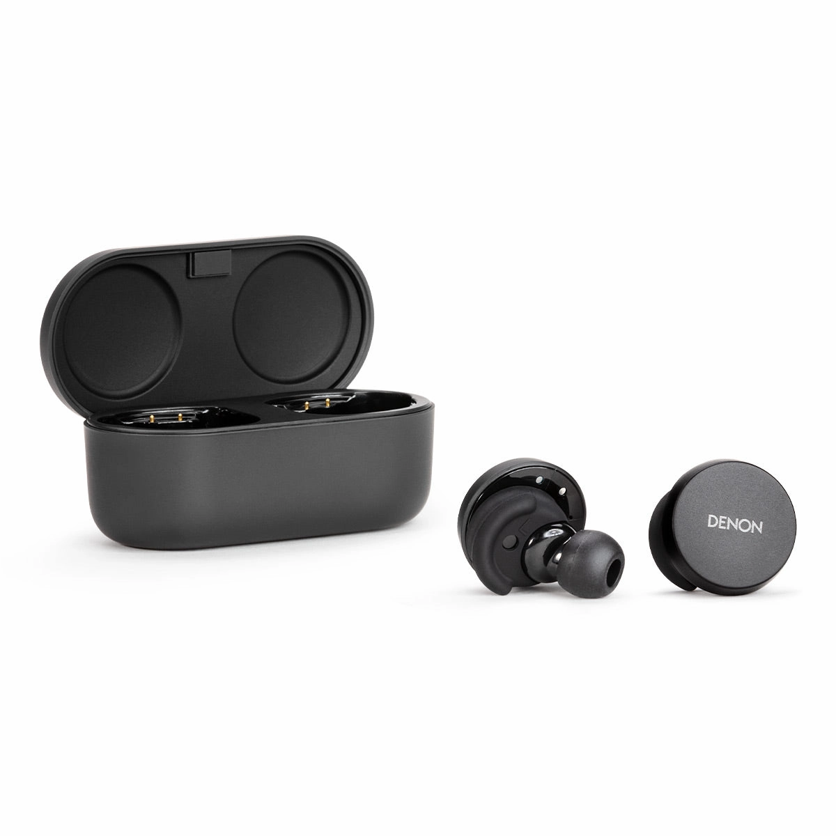 Denon PerL True Wireless Earbuds with Active Noise Cancellation & Adaptive Acoustic Technology (Black) hi-fi audio receiver with HDMI,hi-fi speaker terminal,hi-fi home hi-res audio