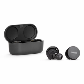 Denon PerL True Wireless Earbuds with Active Noise Cancellation & Adaptive Acoustic Technology (Black) hi-fi audio receiver with HDMI,hi-fi speaker terminal,hi-fi home hi-res audio