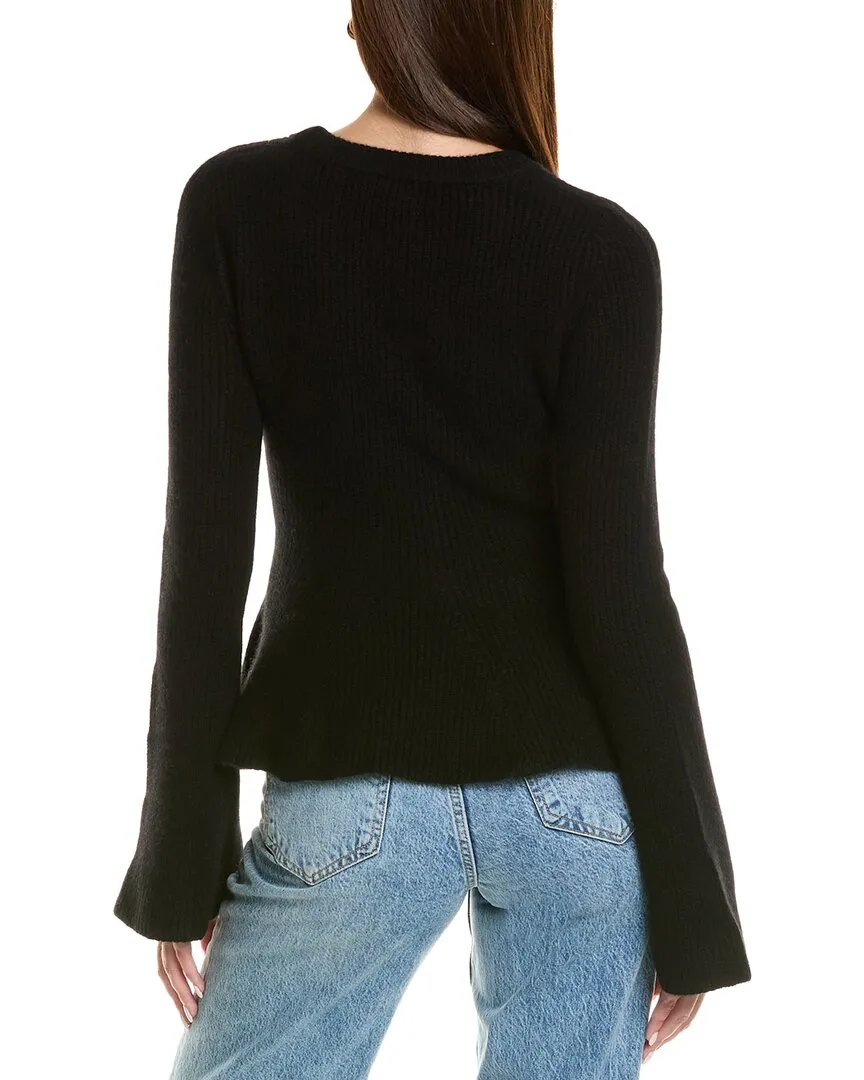 Pull en cachemire à manches cloche et coupe fit & flare - Design historique