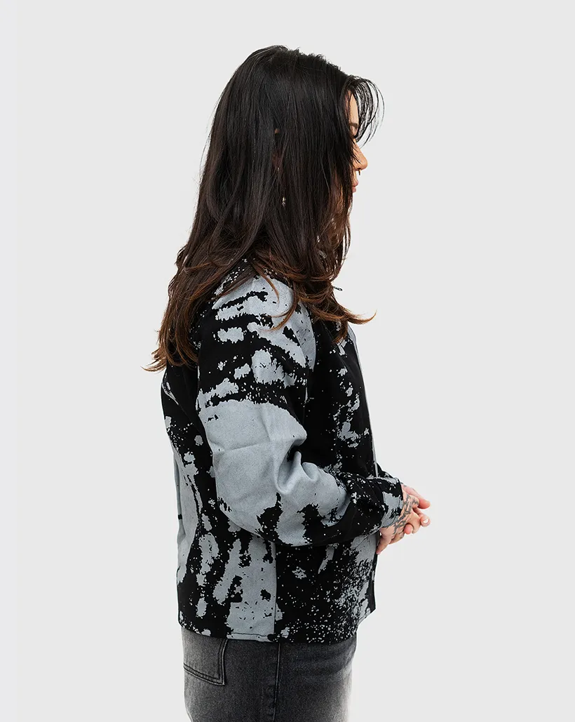 Anti - pilling Product Carpet Mademoiselle Work Jacket - Black/Grey