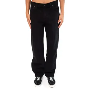 Dickies - 13293 Jean décontracté coupe droite 5 poches en denim noir lavé