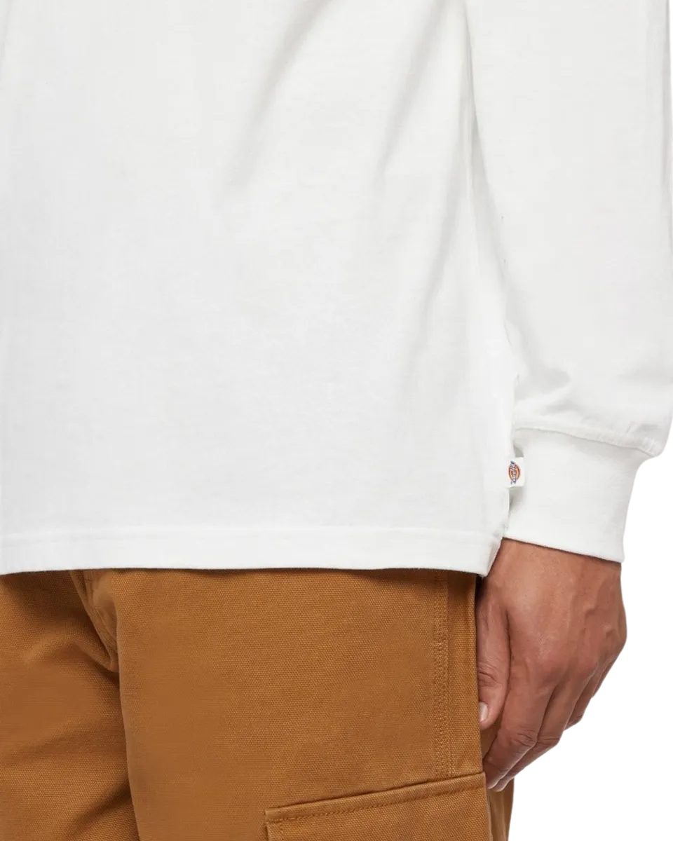 T-shirt à manches longues Dickies Clancy en blanc épais
