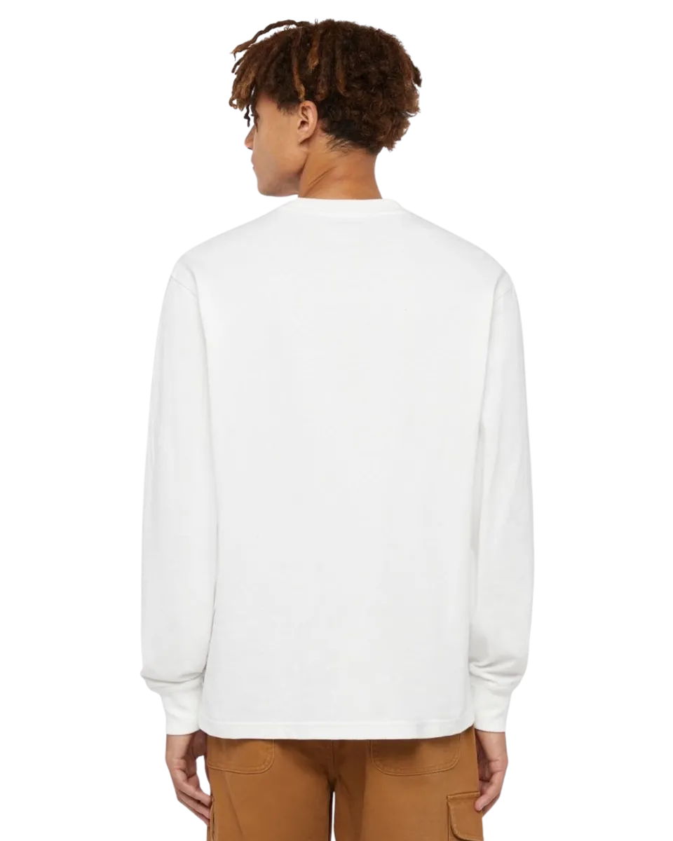 T-shirt à manches longues Dickies Clancy en blanc épais
