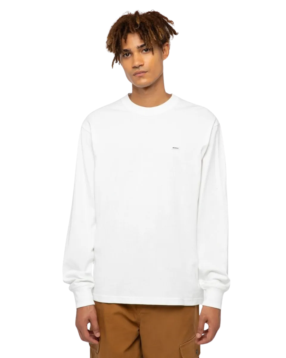 T-shirt à manches longues Dickies Clancy en blanc épais