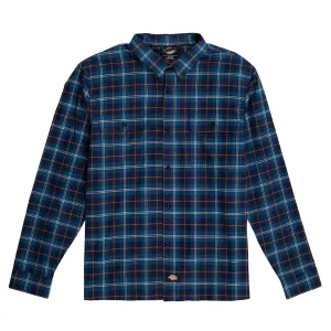 Dickies - Chemise à carreaux Houston bleu marine Dickies