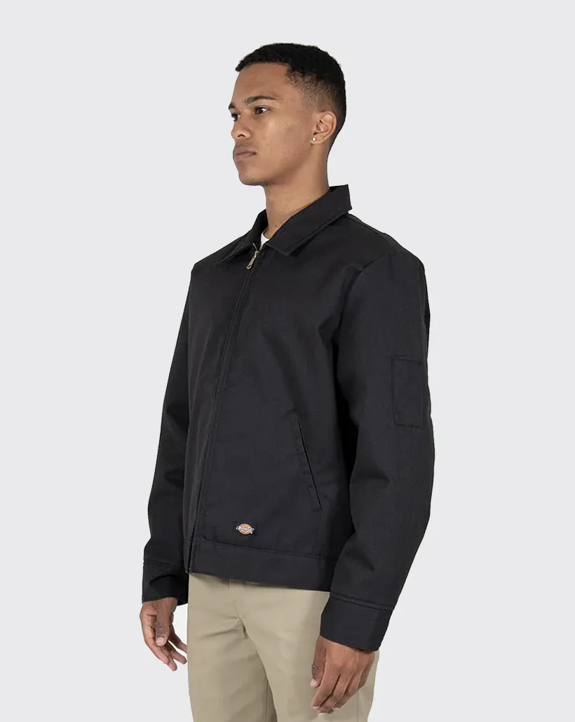 Tassel Sleeve Dickies Lined Eisenhower Jacket - Black