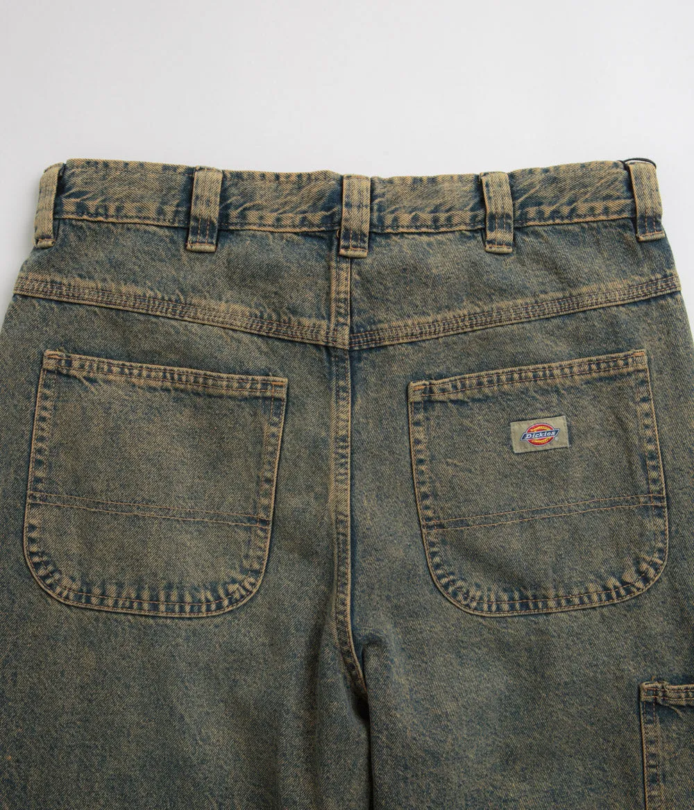 Dickies Madison Jeans - Indigo Délavé Jaune Dickies