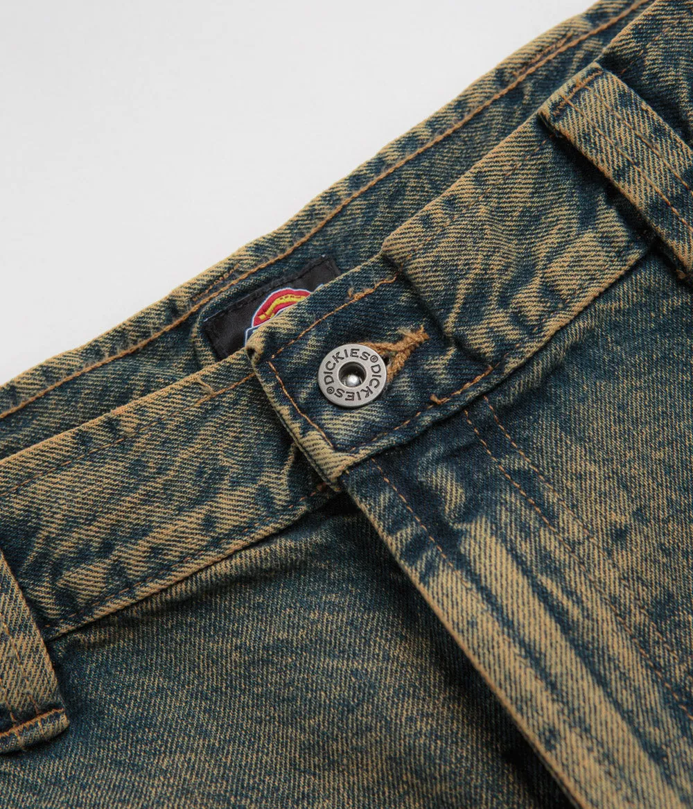 Dickies Madison Jeans - Indigo Délavé Jaune Dickies