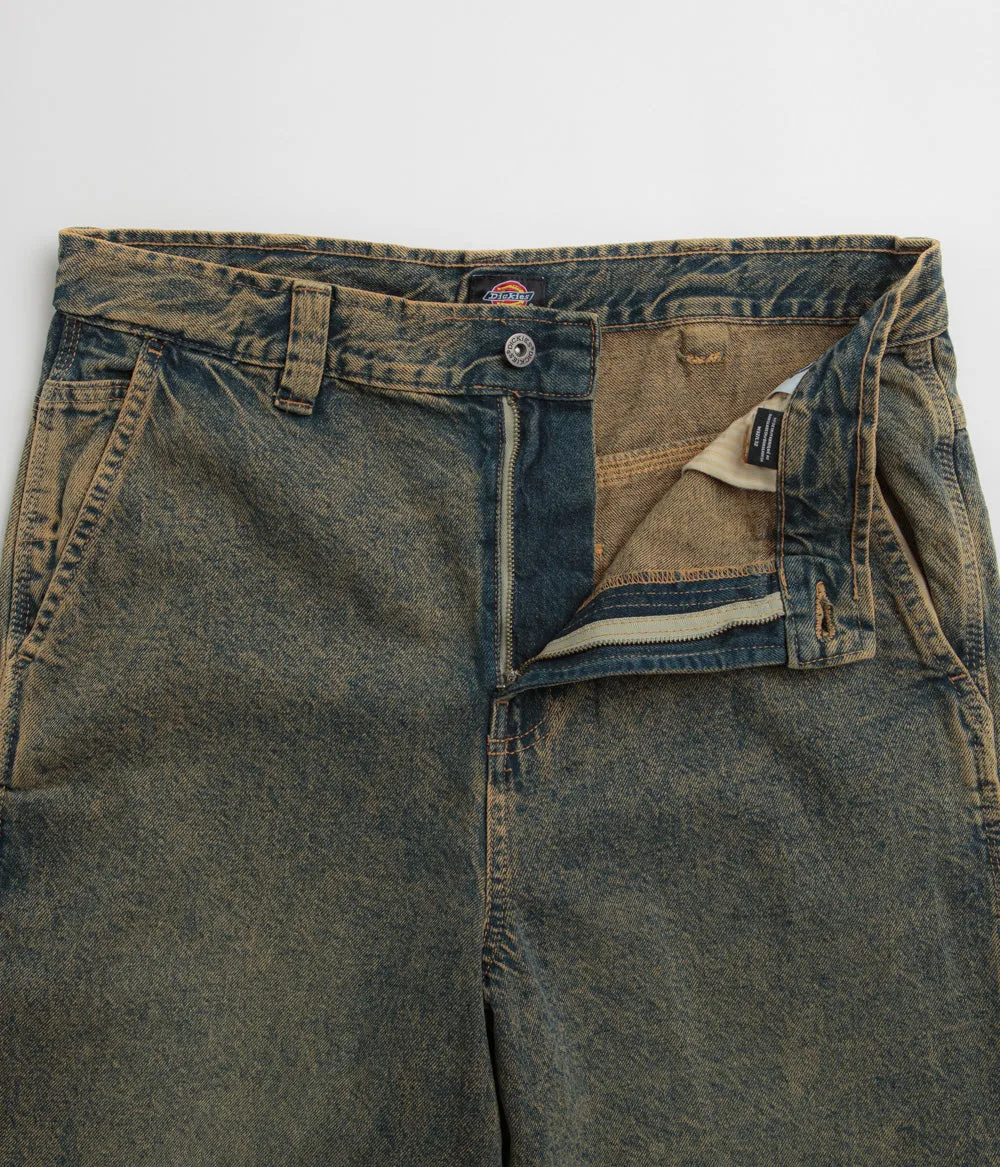 Dickies Madison Jeans - Indigo Délavé Jaune Dickies