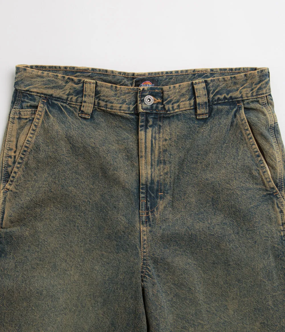 Dickies Madison Jeans - Indigo Délavé Jaune Dickies