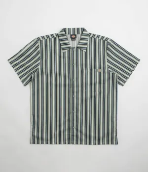 Chemise de travail à manches courtes à rayures multiples Dickies - Vert iceberg Dickies