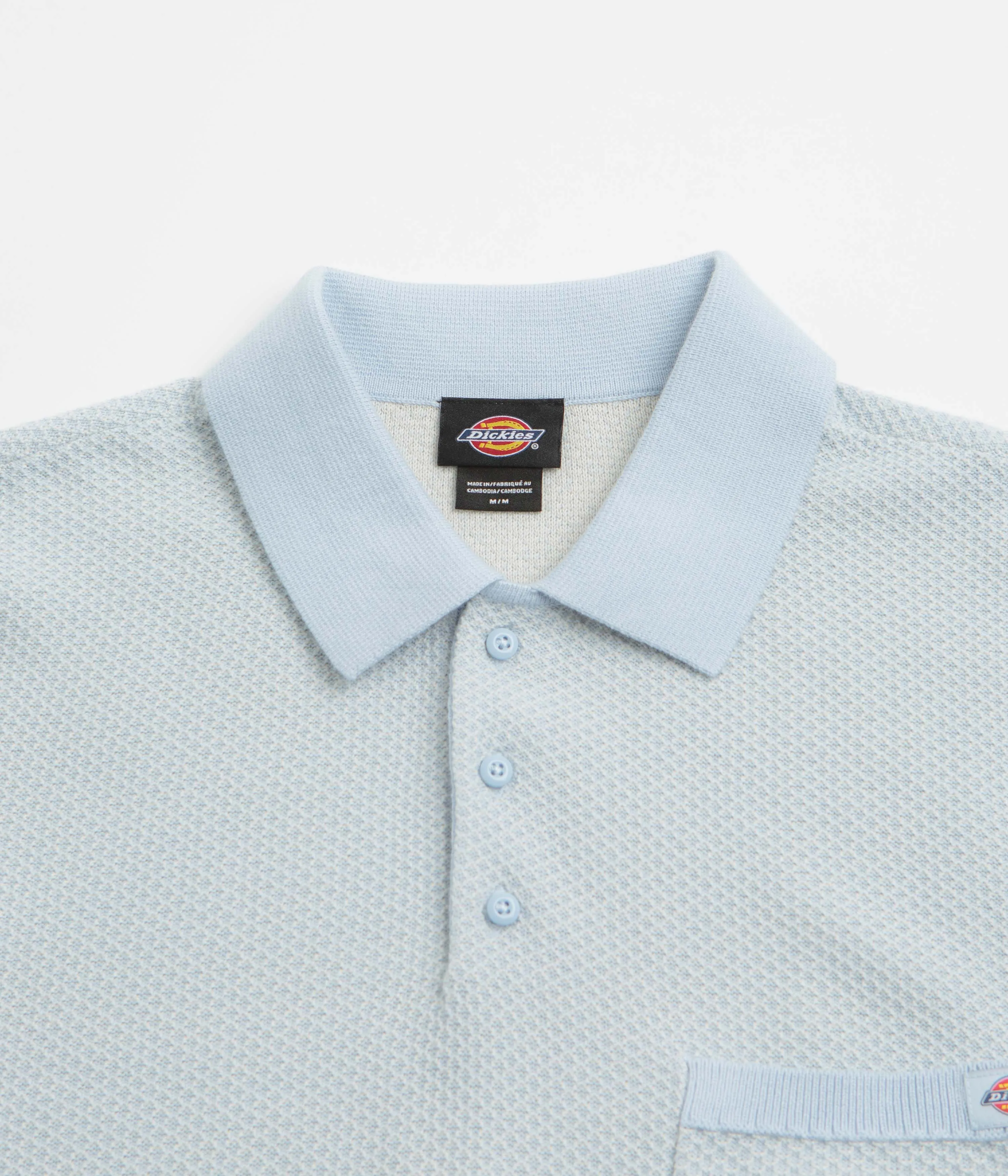 Polo Dickies Rocky Knit à manches courtes - Gris Whitecap Dickies