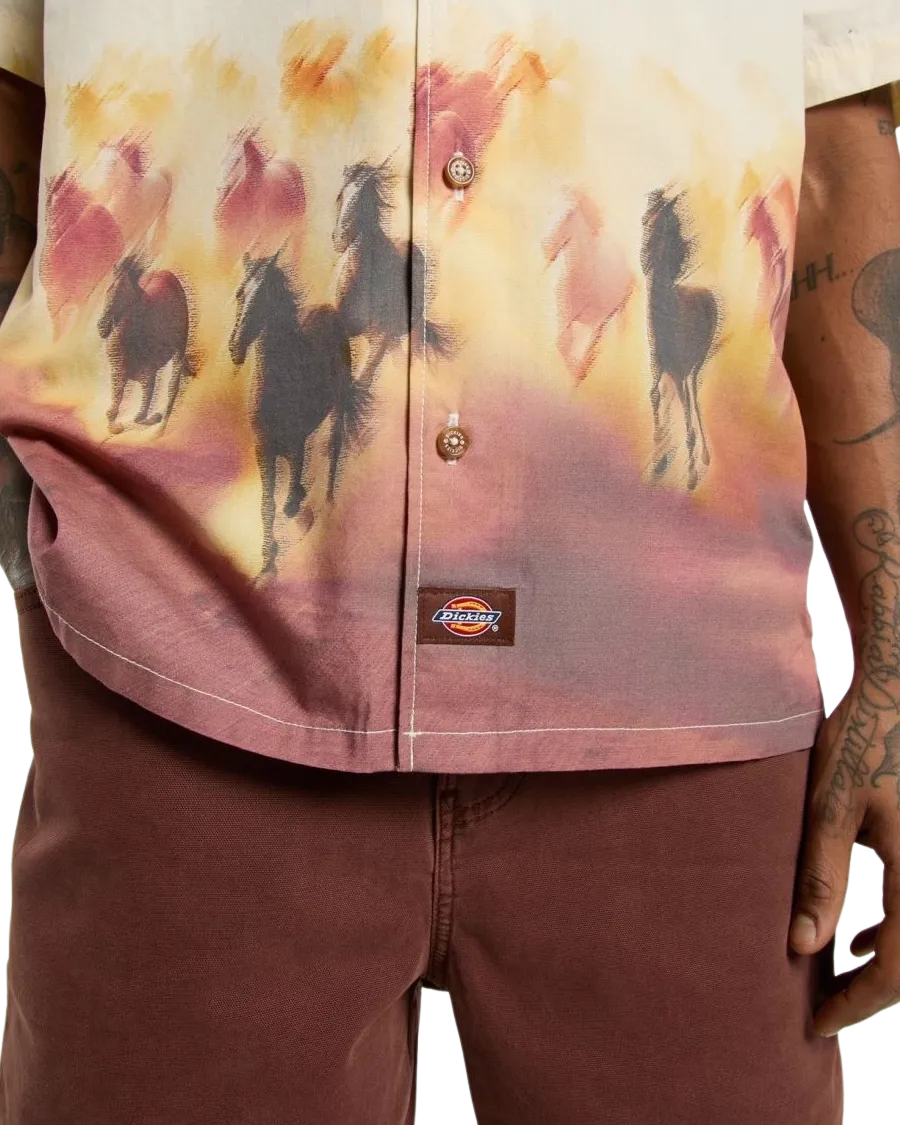 Chemise Dickies Running Wild en Buff Chêne