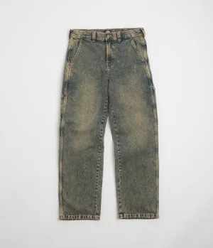 Dickies Stevensville Pantalon de Carpenter - Indigo Délavé Jaune Dickies