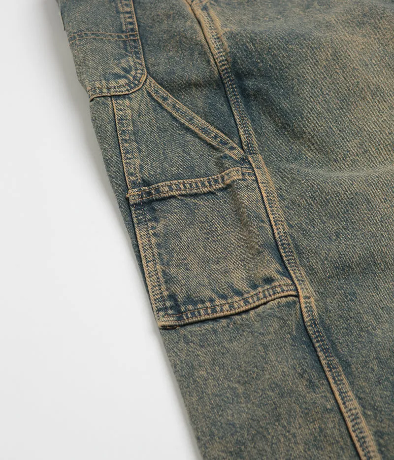 Dickies Stevensville Pantalon de Carpenter - Indigo Délavé Jaune Dickies