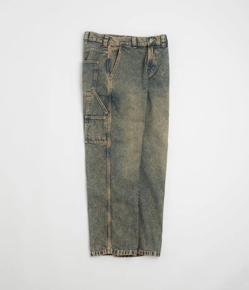 Dickies Stevensville Pantalon de Carpenter - Indigo Délavé Jaune Dickies
