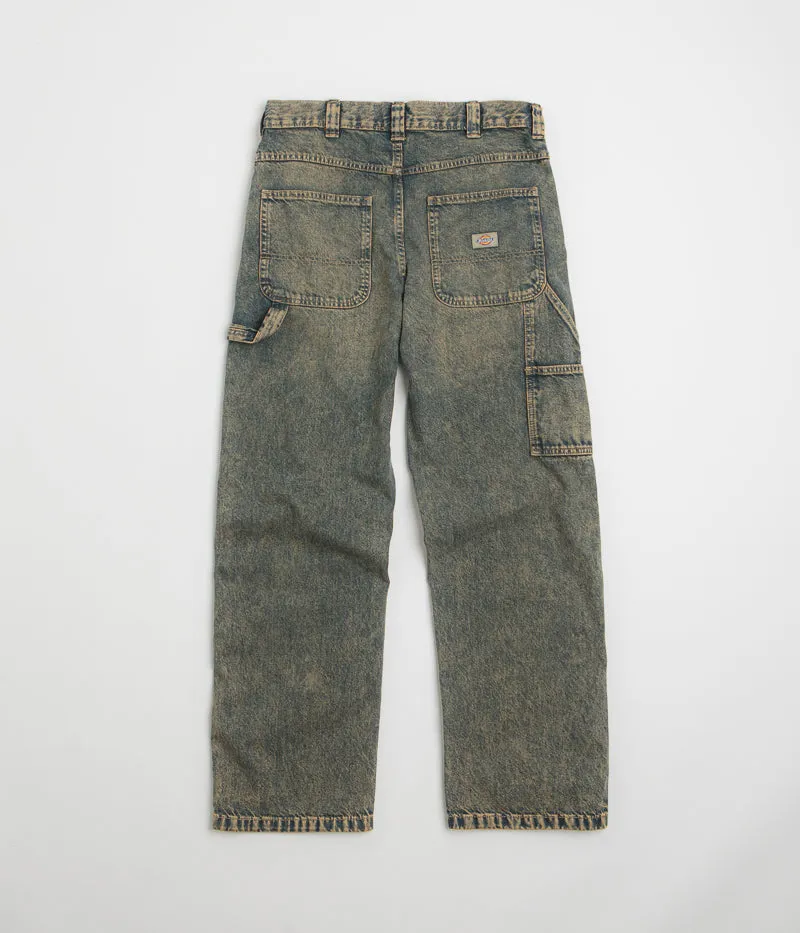 Dickies Stevensville Pantalon de Carpenter - Indigo Délavé Jaune Dickies