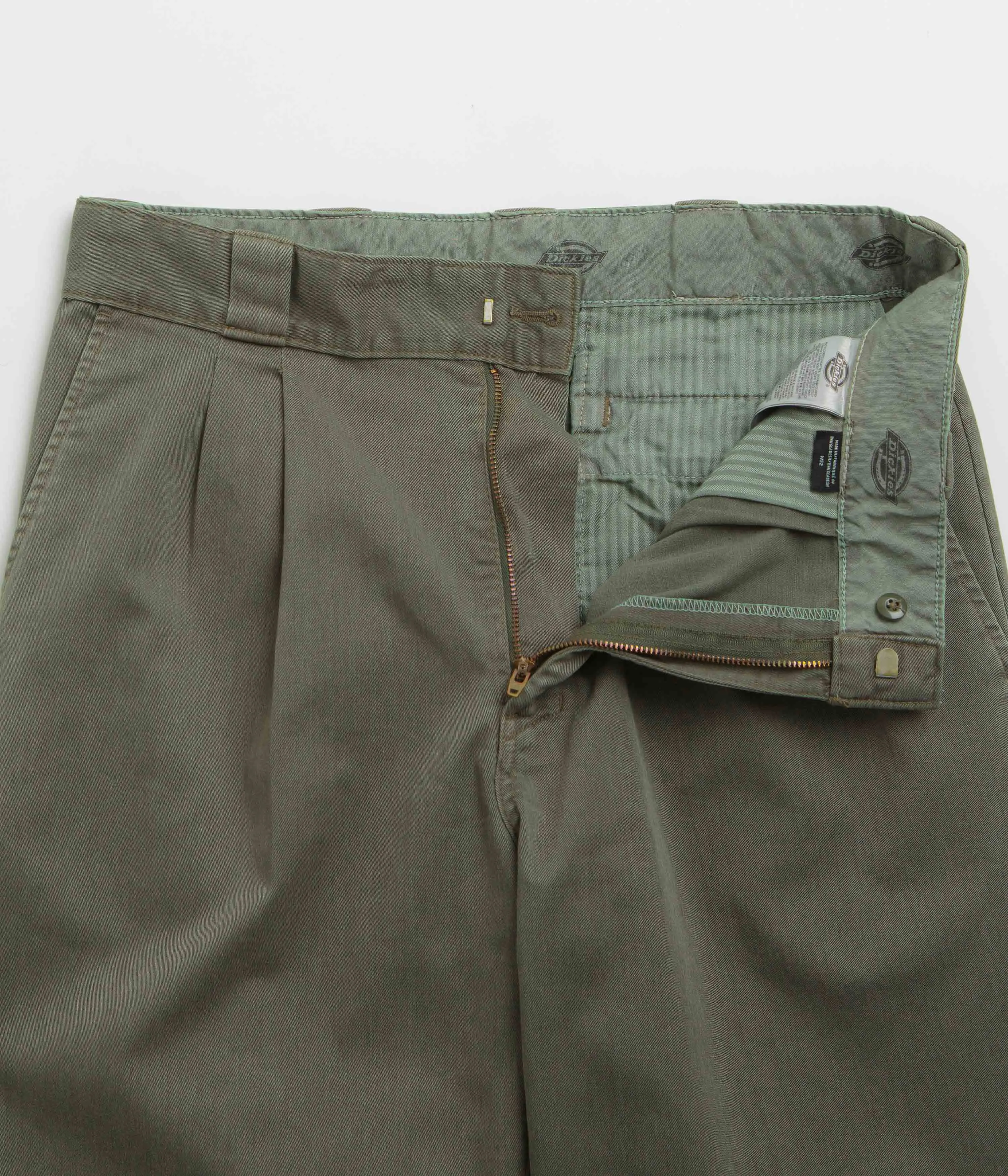 Pantalon de travail plissé Dickies Unionville - Vert militaire Dickies