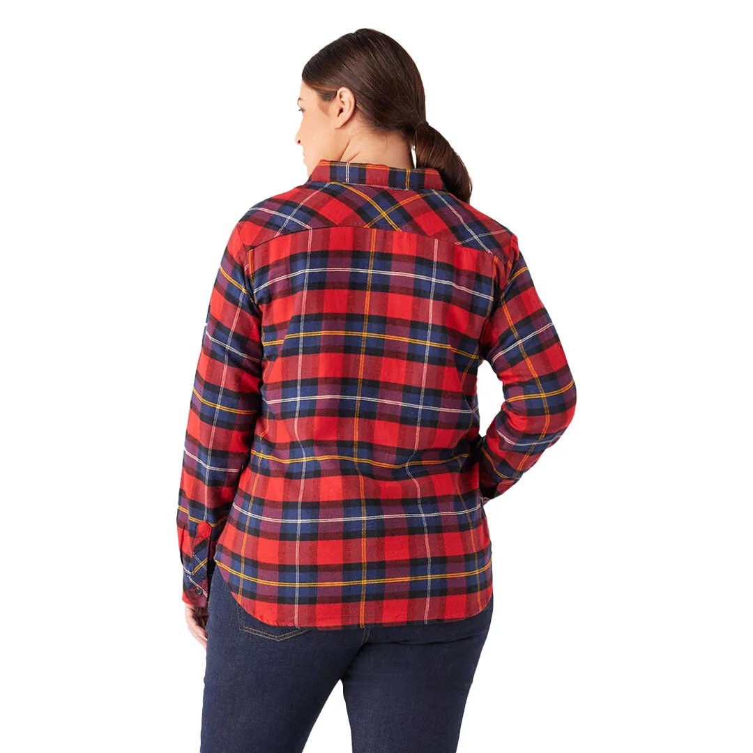 Dickies - Chemise en flanelle à carreaux à manches longues pour femmes (Grandes tailles) (FLW075A1D)