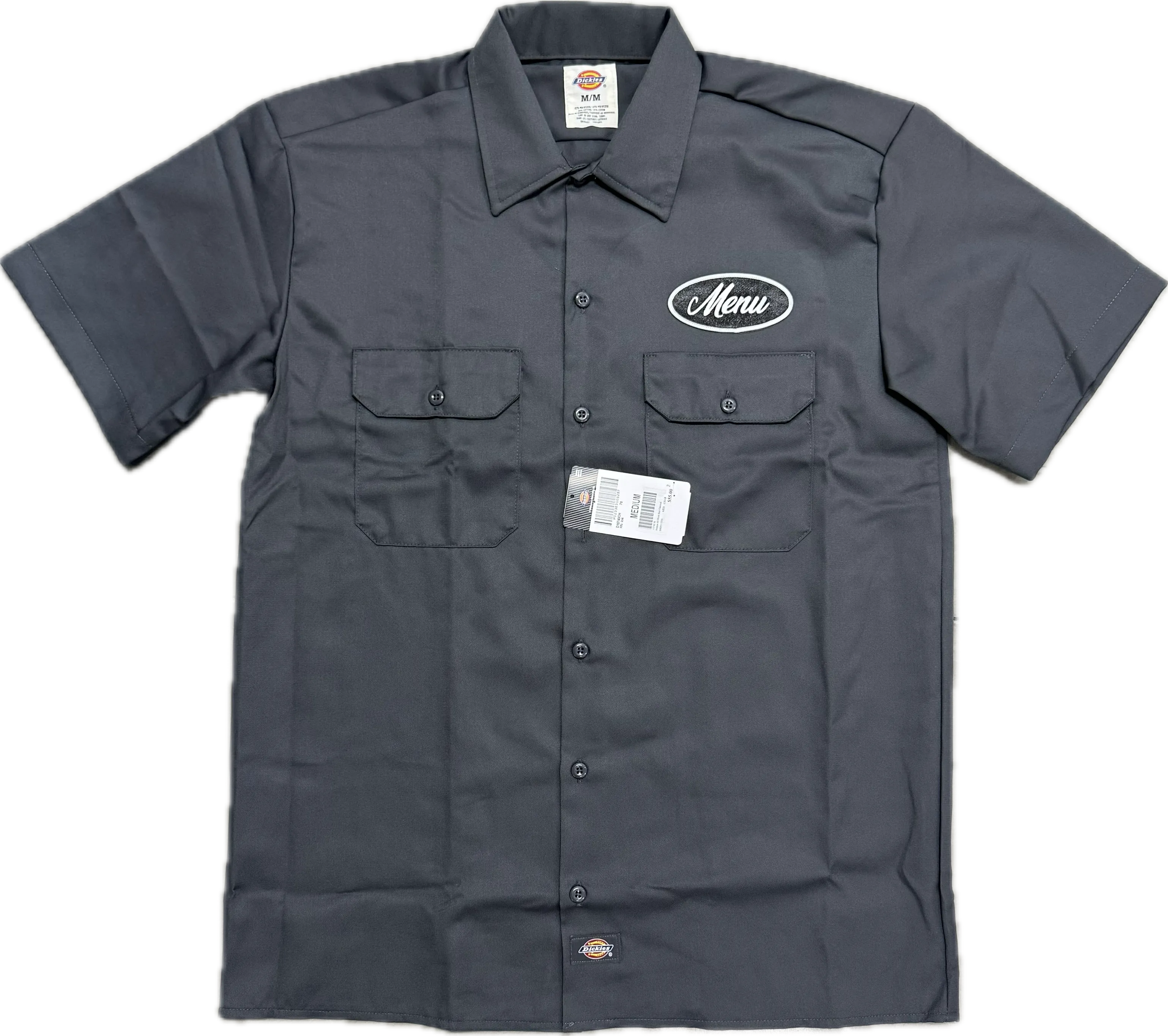 Chemise de travail Dickies X Menu S/S - Charbon Vêtements Dickies