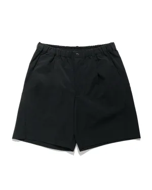 Goldwin One Tuck Tapered Light Stretch Shorts Black Functional Appearance Stretch Spandex