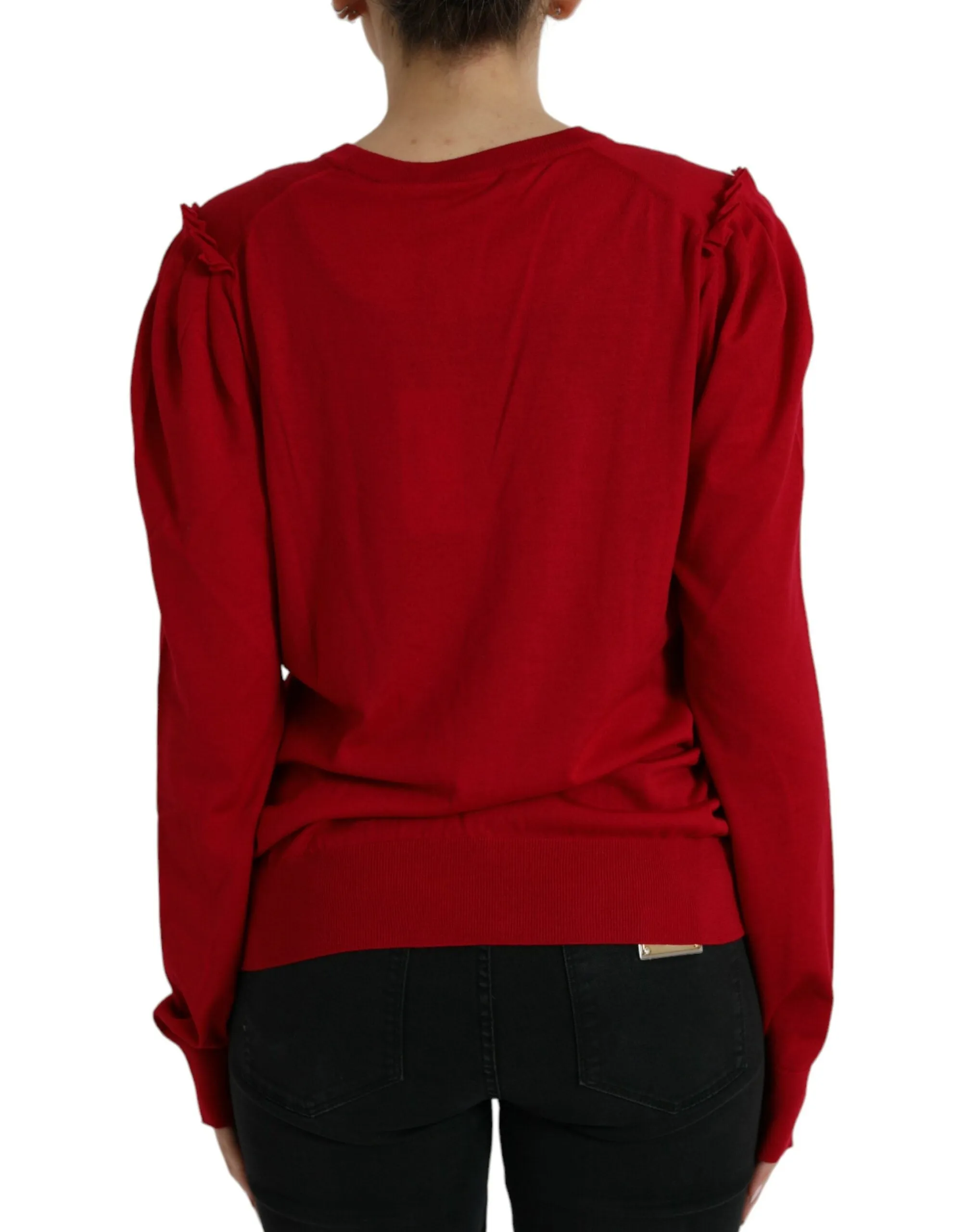 Cardigan élégant pour femme en laine à col en V Dolce & Gabbana