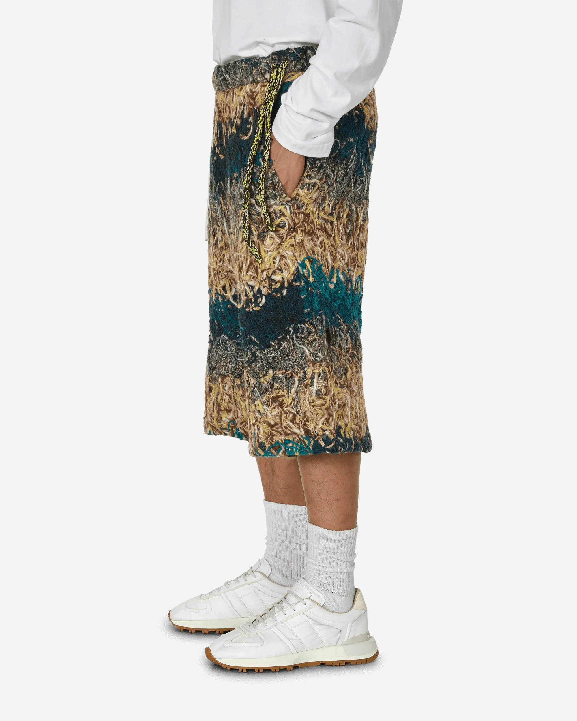 Doomboh Crop-Pants Blue / Sand Running Shorts