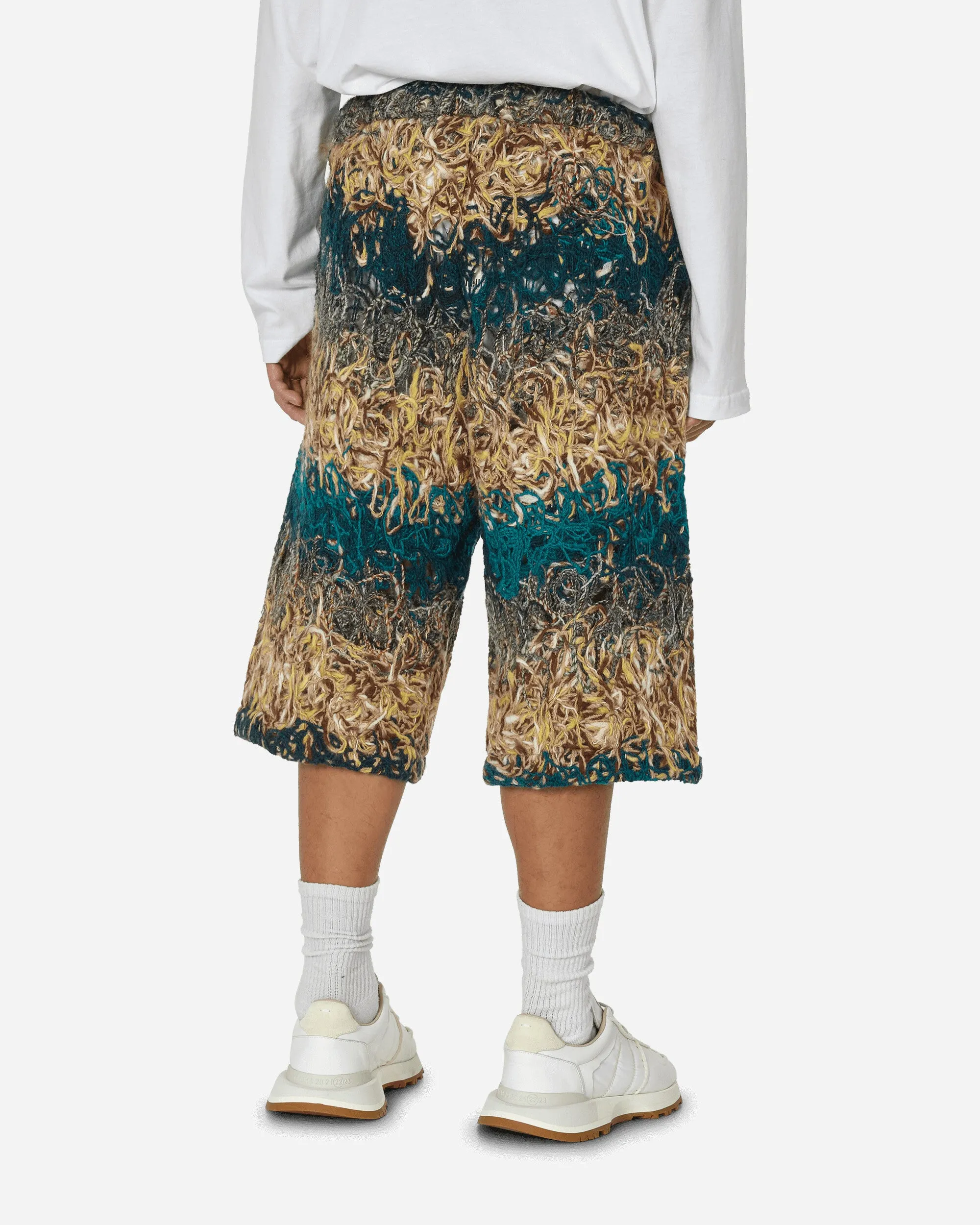 Doomboh Crop-Pants Blue / Sand Performance Fabric Comfortable Runninging
