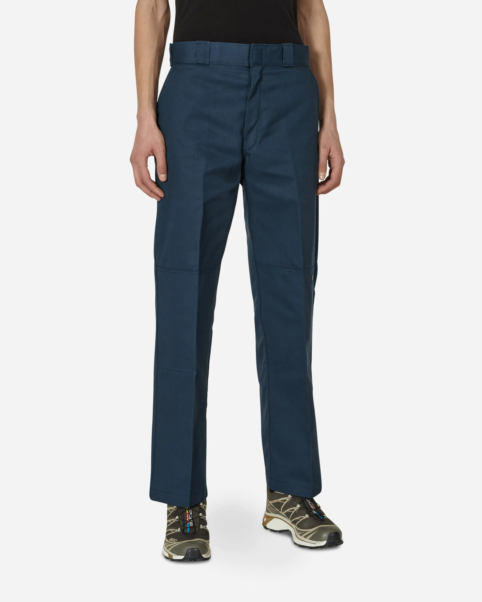 Double Knee Work Pants Blue Brand Embossed Finish Packaging