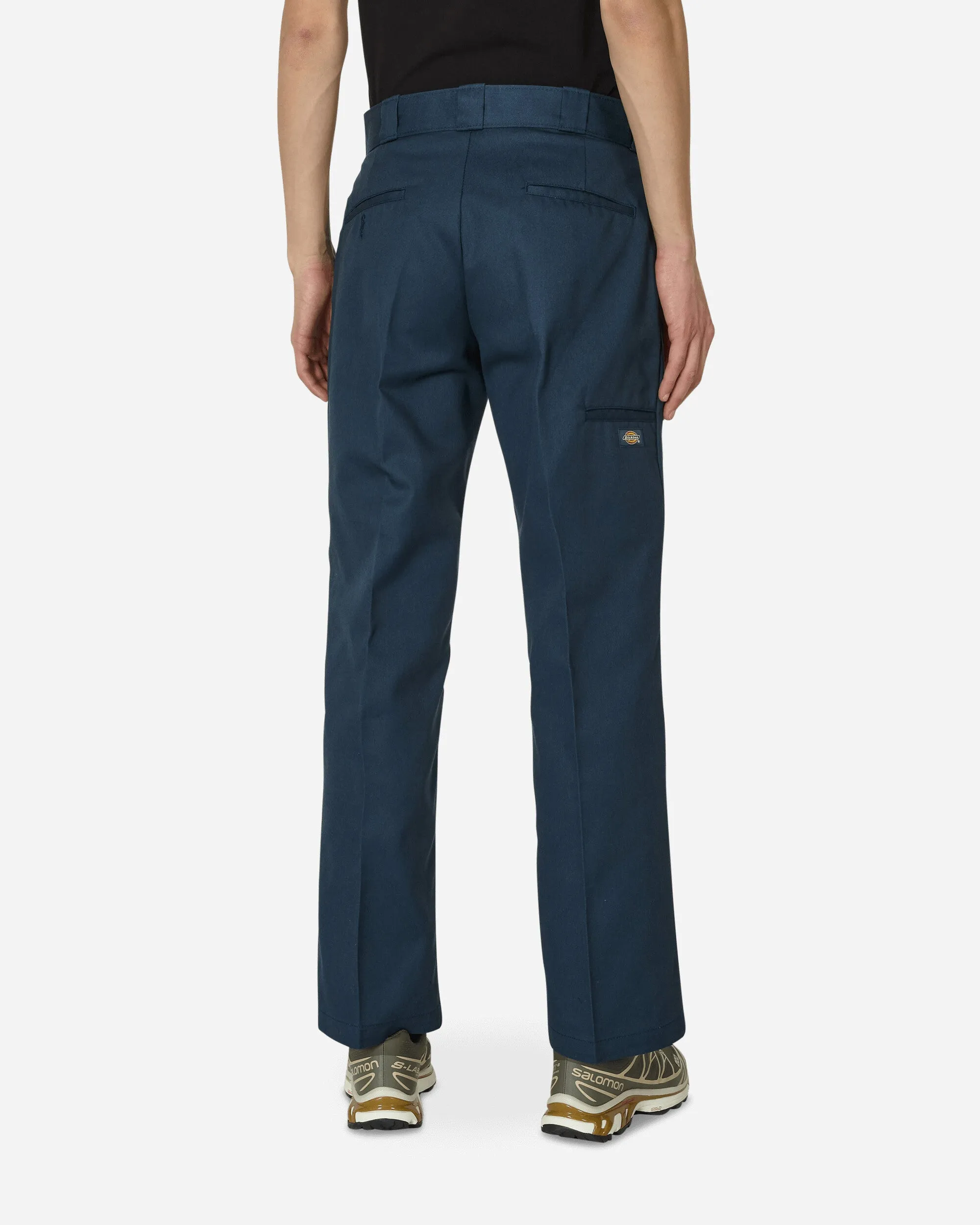 Double Knee Work Pants Blue Embroidery Accents