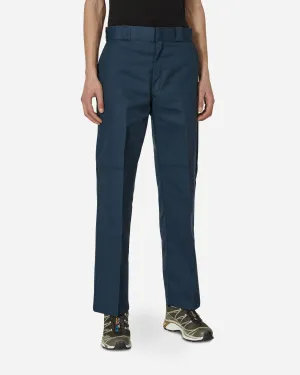 Double Knee Work Pants Blue Brand Embossed Finish Packaging