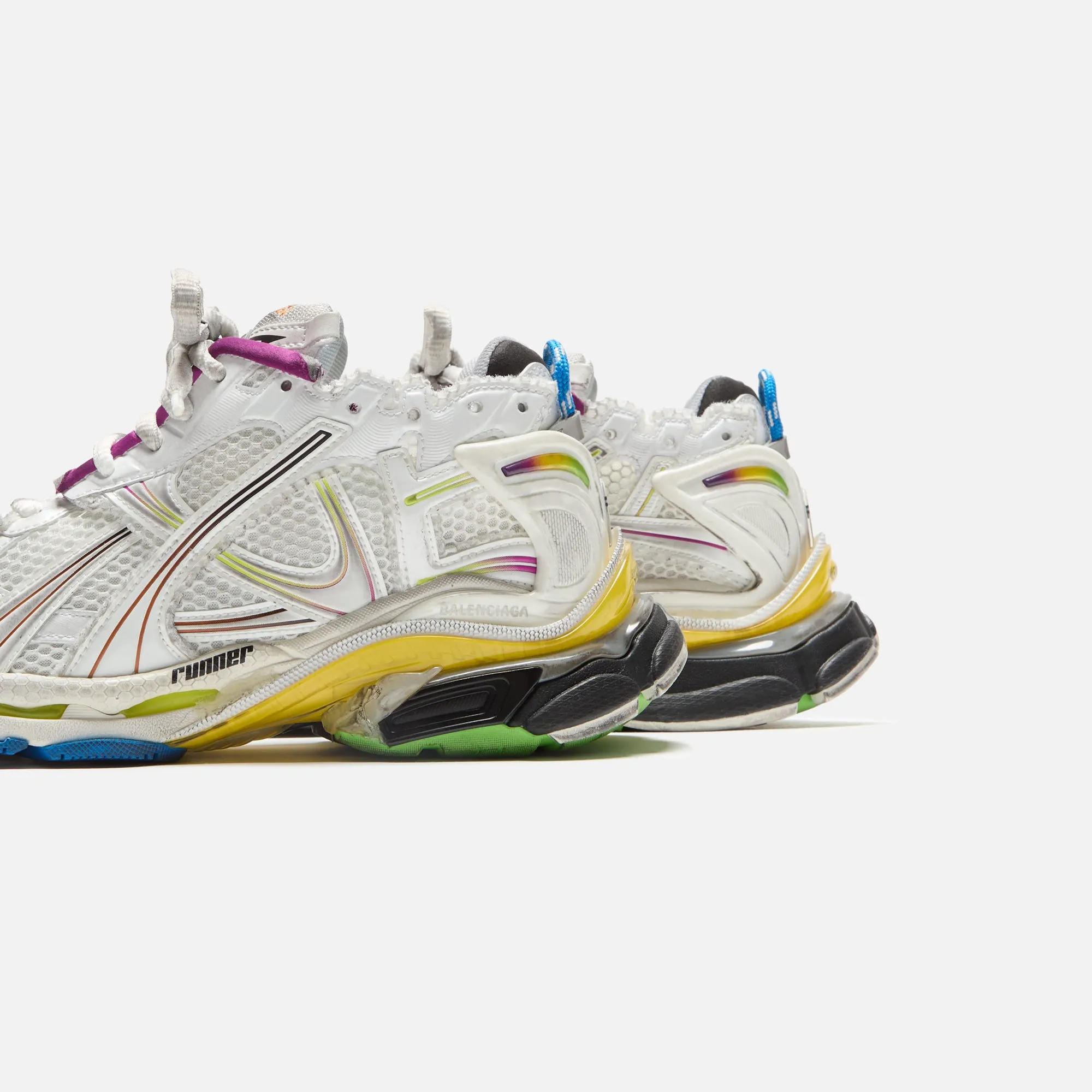 Balenciaga Runner Sneaker - White / Multicolor Slip Resistance Quality