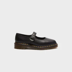 Detachable Feature Self-Bracelet Dr. Martens Elphie Virginia Mary Jane - Black