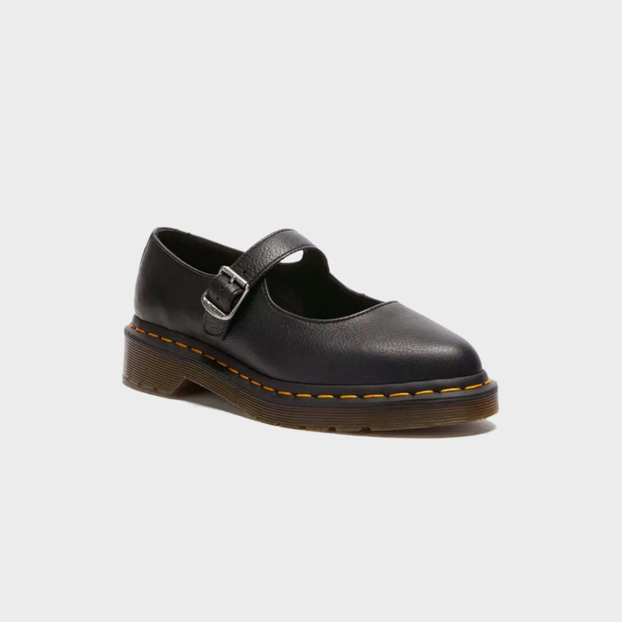 Dr. Martens Elphie Virginia Mary Jane - Black Dainty Slippers Shock Absorbing Design Mechanism