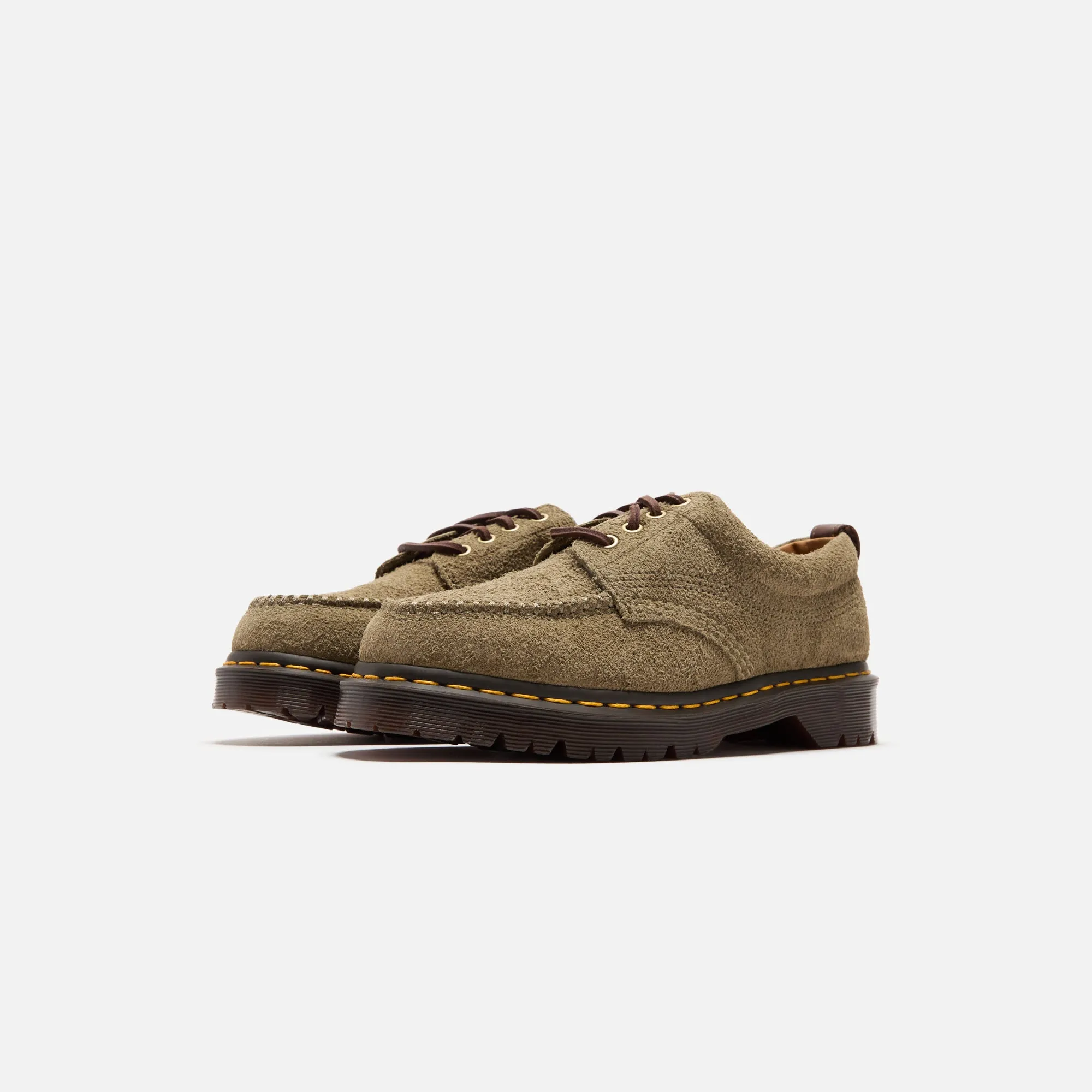 Dr. Martens Lowell - Olive / Dark Brown Multi Color Straps Heels