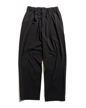 Anti-Fake PR Upper Durability Sage De Cret Polyester/Rayon Twill Single Pleated Wide Pants Black