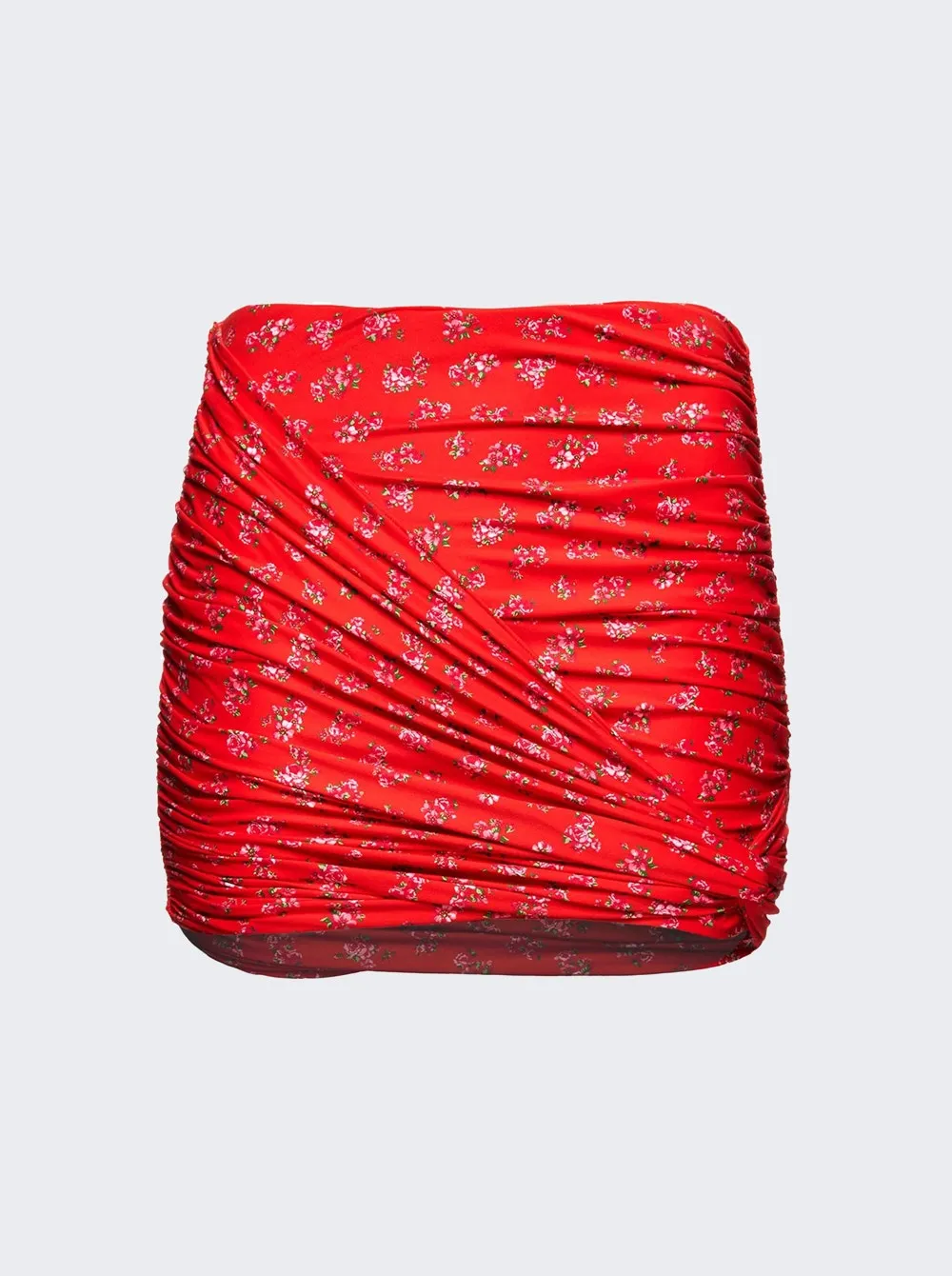 Mini jupe de bain drapée