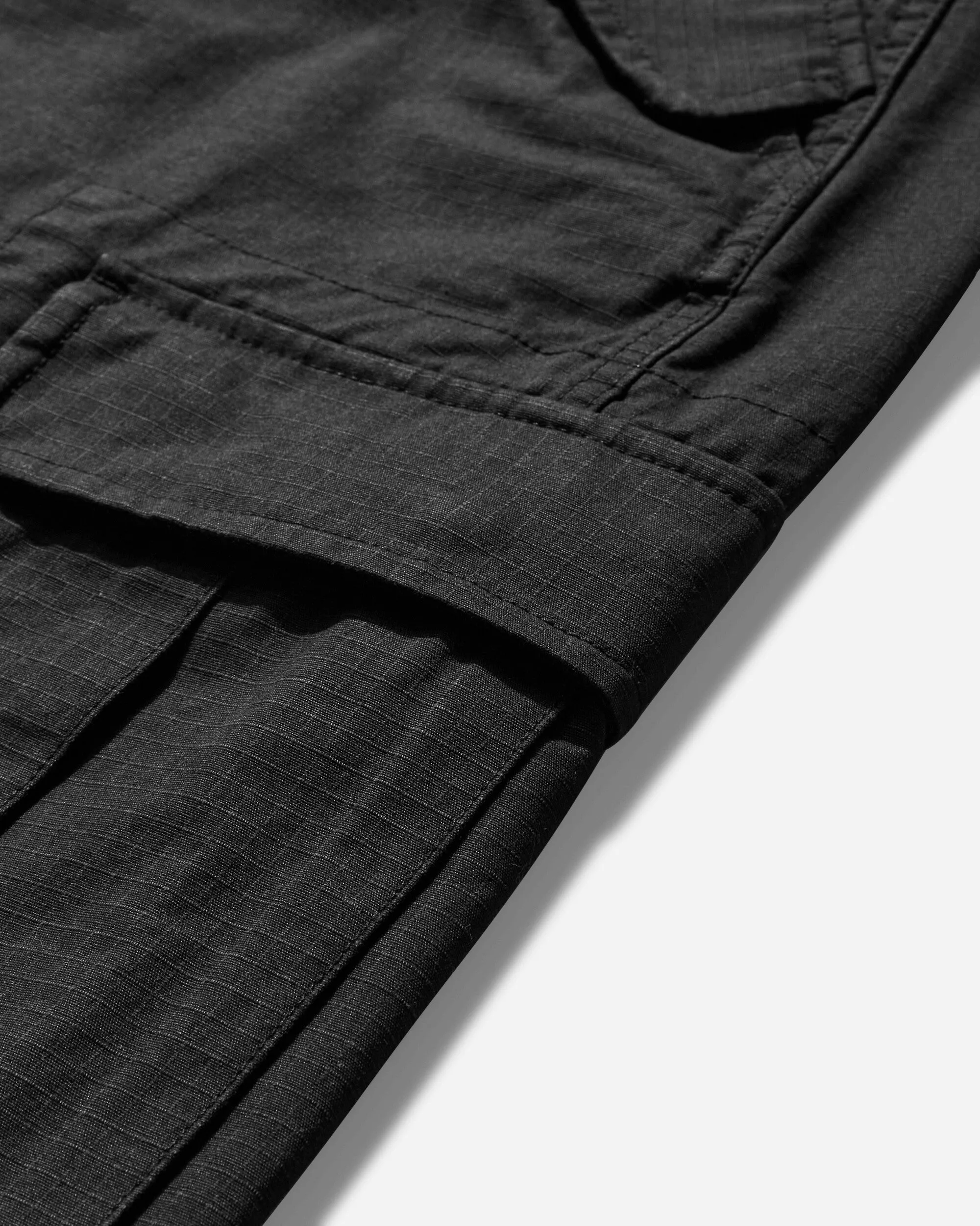 Men'S Ripstop Cargo Shorts Black Faux - Waterproof