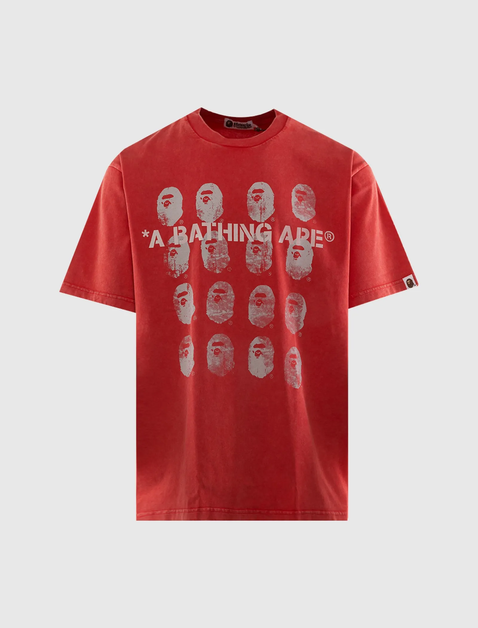 Garment Dyed Logo Tee Comfortable Shawls Top-Stitched