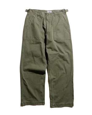 The Corona Utility Fp001-01 'Utility Slacks' Sz Military H.B.T Light Og W/ Bio-Wash Self Jumping Utility Jacket