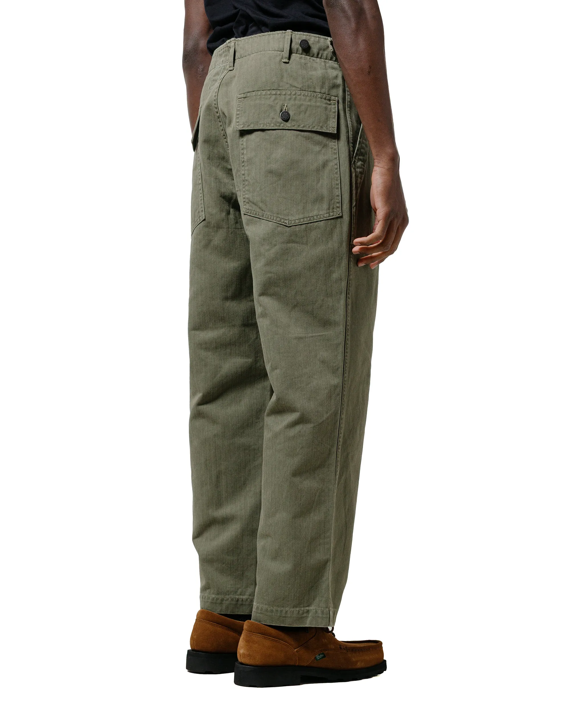 Elastic Body Design The Corona Utility Fp001-01 'Utility Slacks' Sz Military H.B.T Light Og W/ Bio-Wash