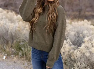 Pull Rêver De Demain En Olive