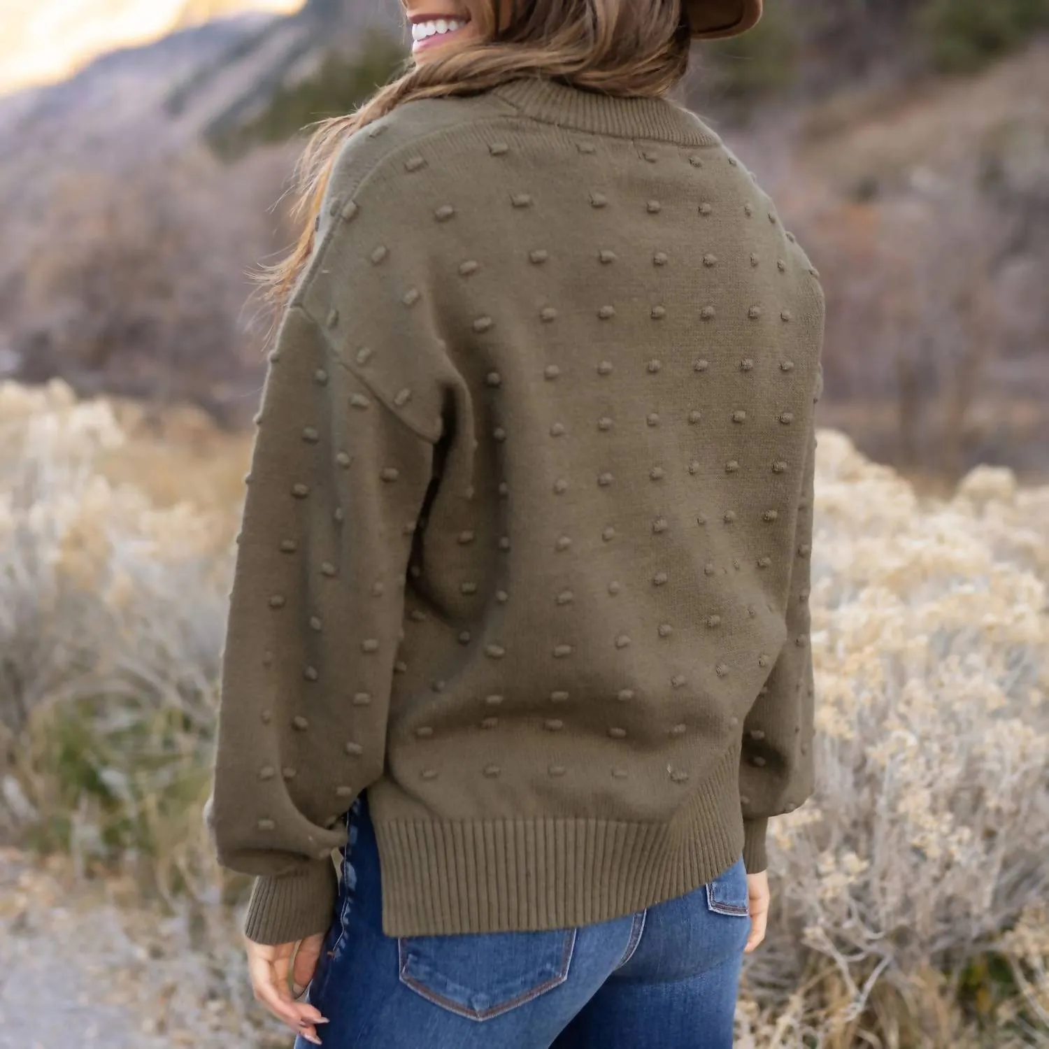 Pull Rêver De Demain En Olive